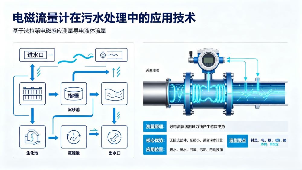电磁流量计在污水处理中的应用技术